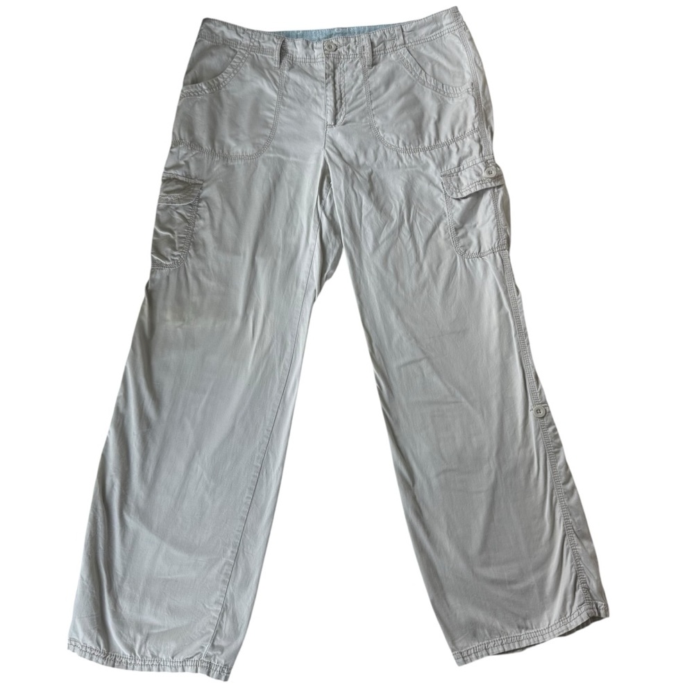 Faded Glory 100% Cotton Light Gray Cargo Pants – Size 12 - Picture 2 of 7